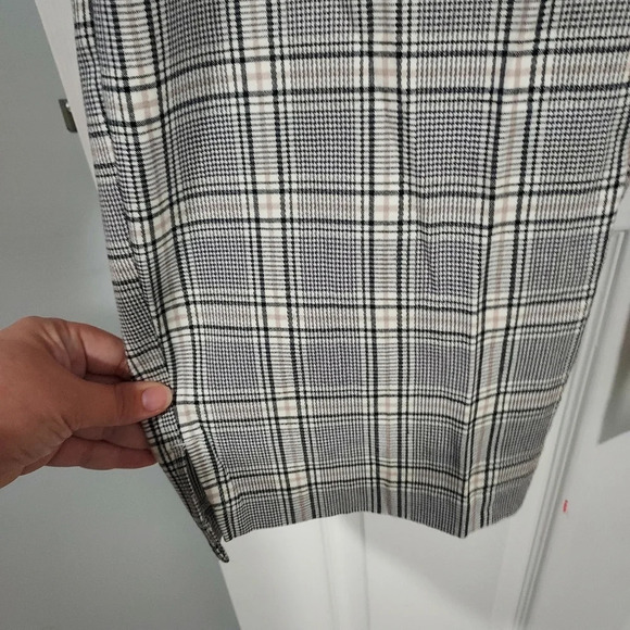 Ava & Viv Cream Plaid High Rise Tapered Ankle Pants in Size 22 - Picture 5 of 14